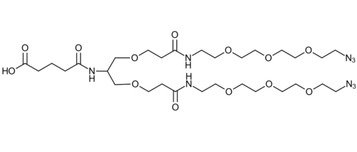 acid-C5-bis-PEG3-azide