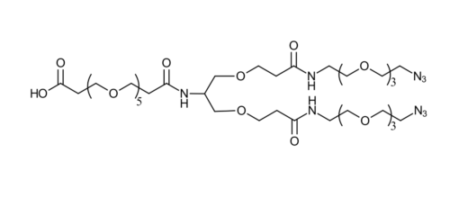 acid-PEG5-bis-PEG3-azide