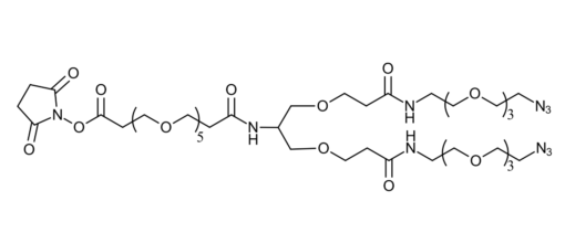 NHS-PEG5-bis-PEG3-azide